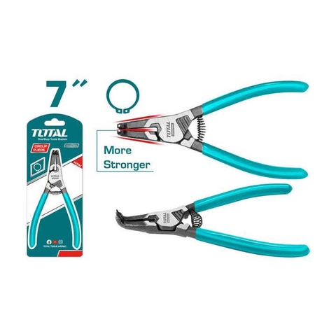 Kềm mở ngoài phe đầu cong 180mm TOTAL THTJ21802  chính hãng