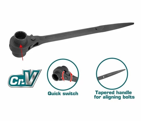 Cờ Lê đuôi Chuột Tuýp đôi 19x24mm Total THTRSW19241