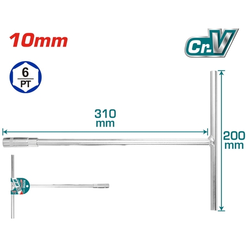 Thanh Vặn Tay Cầm T 10mm Total THTSW1006