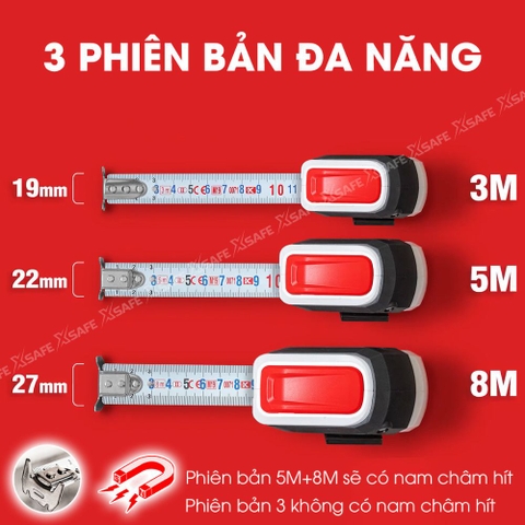 Thước Cuộn Nam Châm Tự Phanh KAPRO 510 Optivision™ 3m