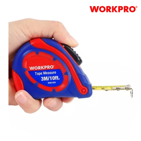 Thước cuộn thép tự khóa, kích thước 3Mx16mm Workpro - WP261005