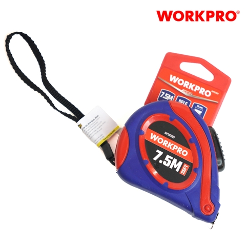 Thước cuộn thép tự khóa, kích thước 7.5Mx25mm Workpro - WP261007