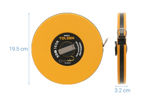 Thước dây nhựa 50m x 12.5mm TOLSEN 35023