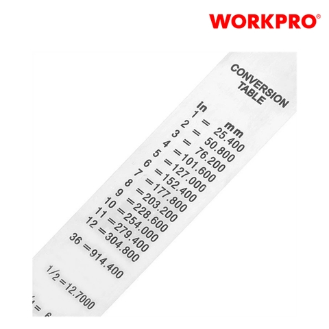 Thước đo thẳng thép không gỉ, kích thước 600mm (24 inches) Workpro - WP265002