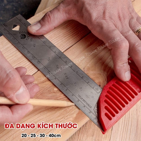 Thước ke góc vuông Kapro 309 cao cấp, bằng kim loại, chiều dài 40cm