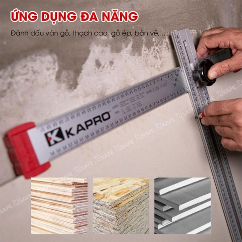 Thước xoay chữ T Kapro 317, bằng kim loại, chiều dài 90cm