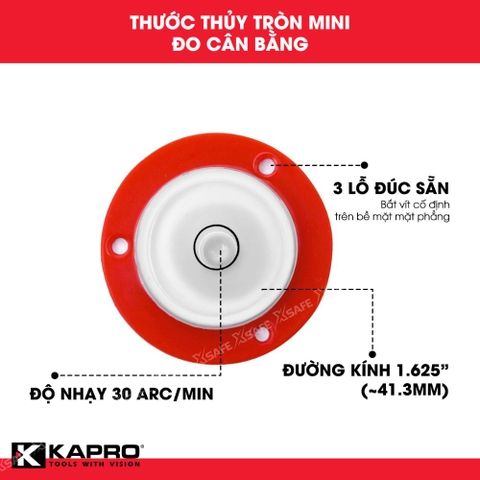 Thước Thủy Mặt Phẳng Đa Năng Kapro 240 Bull’s Eye
