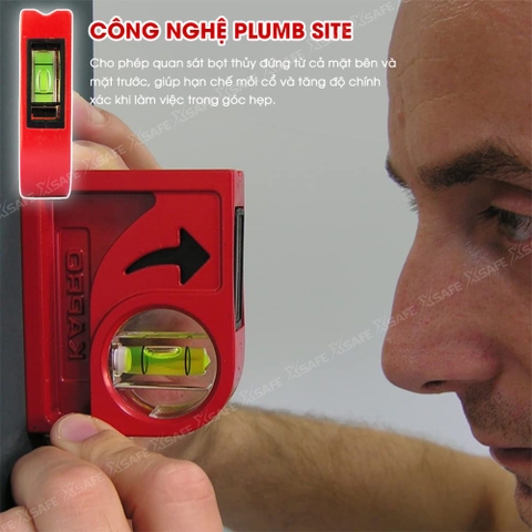 Thước thủy mini Kapro 846 cầm tay, bằng kim loại, thân đúc