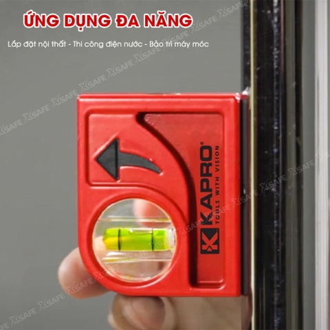 Thước thủy mini Kapro 846 cầm tay, bằng kim loại, thân đúc