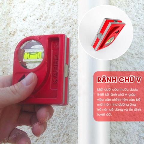 Thước thủy mini Kapro 846 cầm tay, bằng kim loại, thân đúc