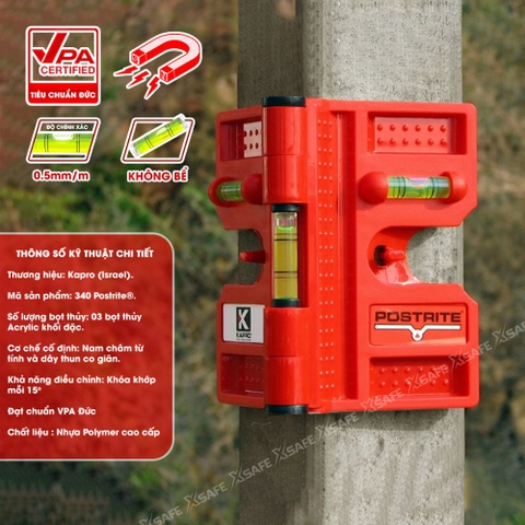 Thước Thủy Cột Gấp Kapro 340 Postrite®