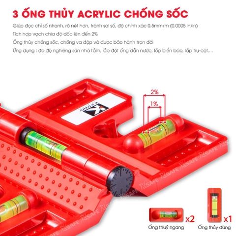 Thước Thủy Cột Gấp Kapro 340 Postrite®