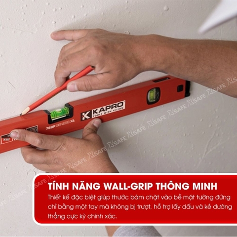 Thước thủy Kapro 789XL-42PM phóng đại, bằng kim loại, chiều dài 80cm