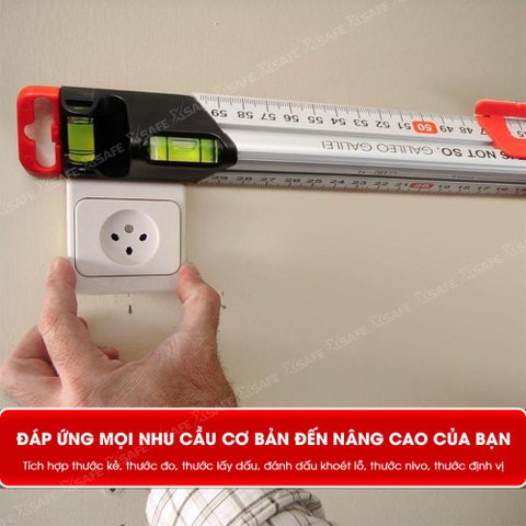 Thước nivo lấy dấu đa năng Kapro 313, bằng kim loại, chiều dài 30cm