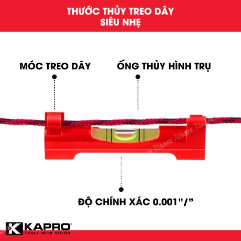 Thước Thủy Dây Kapro 440 Chiều Dài 7cm (3
