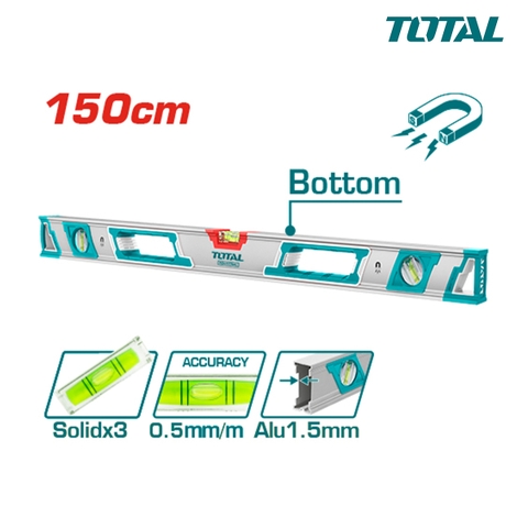 Thước thủy kèm theo nam châm hút 150cm TOTAL  TMT215086M