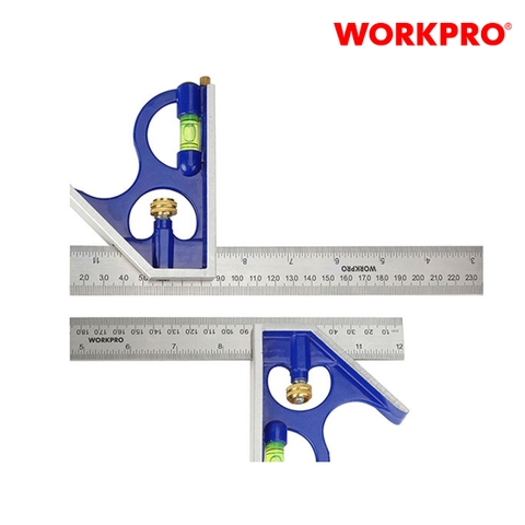 Thước ke góc có thủy Workpro WP264002 12