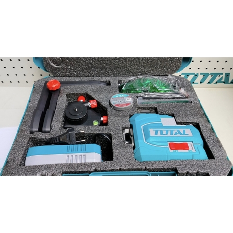 Máy Cân Mực Bằng Tia Laser Xanh 3D Dùng Pin 16V (1 Pin 2.0Ah 1 Sạc) Total TLL301201