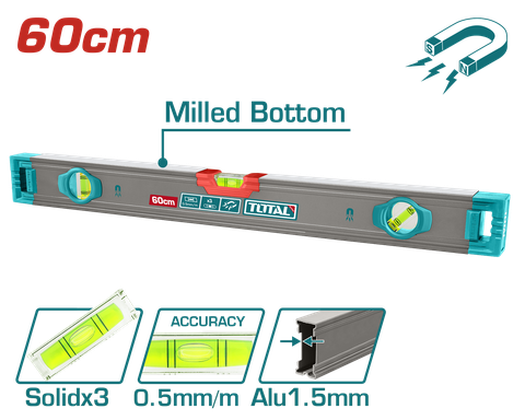 Thước Thủy Kèm Theo Nam Châm Hút 60cm Total TMT26028M