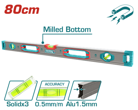 Thước Thủy Kèm Theo Nam Châm Hút 80cm Total TMT28028M