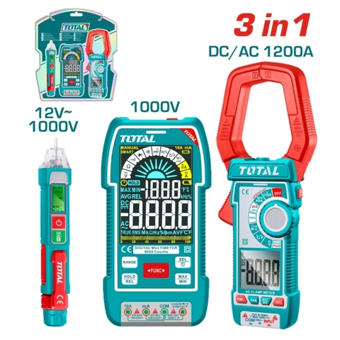 Bộ combo 3 dụng cụ kiểm tra điện Total TOS24069