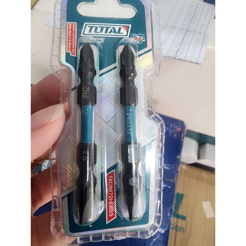 Bộ 2 Mũi Bắt Vít SL6x1.0mm 50mm Total TACIM71SL650