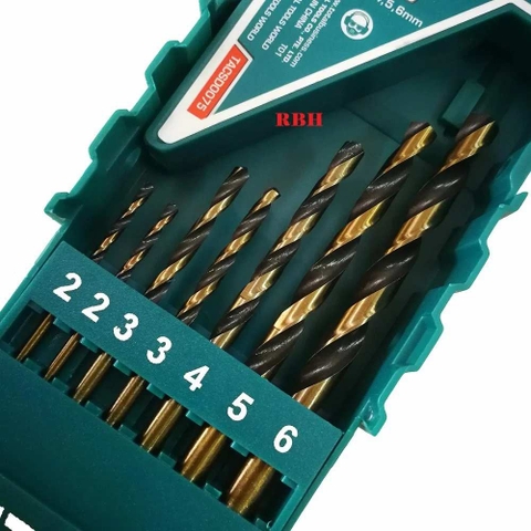 Bộ 7 Mũi Khoan Kim Loại HSS Total TACSD0075 chính hãng