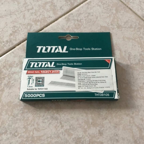 Đinh bấm thẳng 10mm Total THT39105 chính hãng