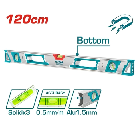 Thước Thủy 120cm (kèm Theo Nam Châm Hút) Total TMT212086M