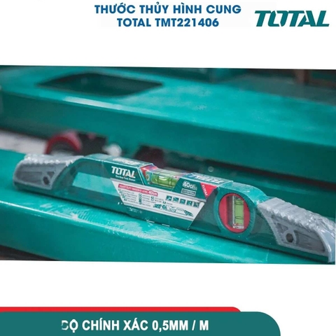Thước thủy hình cung 40cm TOTAL TMT221406 chất lượng