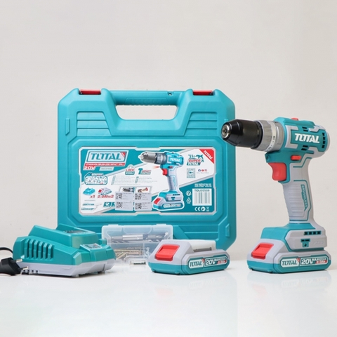 Máy Khoan Vặn Vít Không Chổi Than Dùng Pin Lithium-Ion 20V Total TDLI20602