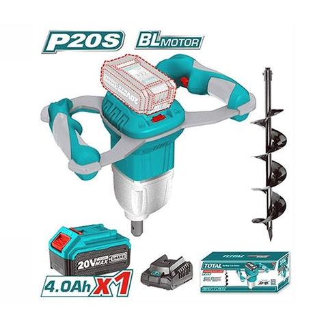 Máy khoan đất dùng pin 20V Total TEALI208011