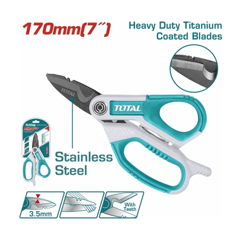 Kéo Thợ điện 170mm Total THES051708