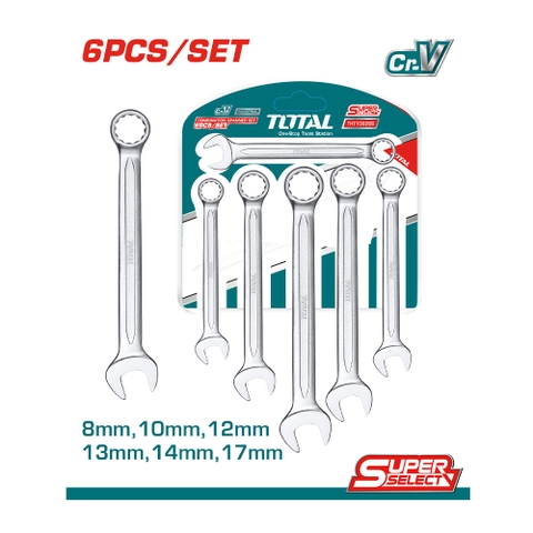 Bộ Cờ Lê Vòng Miệng 6 Chi Tiết 8-17mm Total THT102266