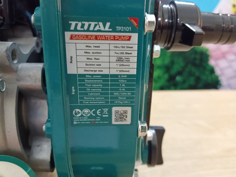 Máy bơm nước dùng xăng 9HP Total TP3101 giá rẻ