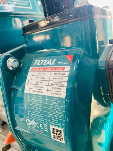 Máy Bơm Nước Dùng Xăng 7HP TOTAL TP3202 uy tính