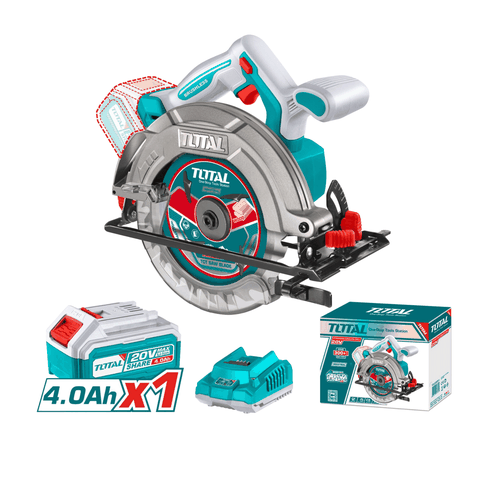 Máy Cưa đĩa Tròn Không Chổi Than Dùng Pin Lithium 20V 165mm Total TSLI16521