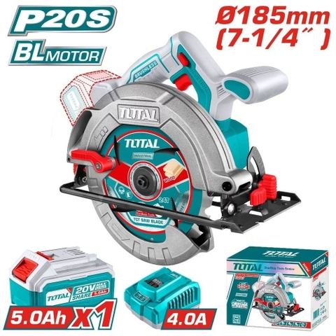 Máy cưa đĩa tròn không chổi than dùng pin 42V Total TSLI4218511