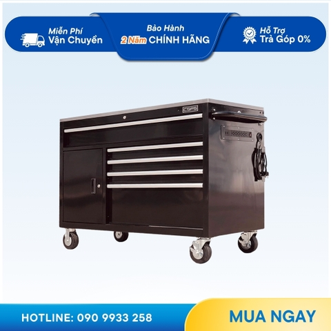 [Sale 9/9] Tủ Đồ Nghề CSPS 132cm 5 Hộc Kéo Tay Cầm Trắng