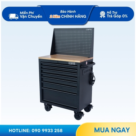 [Sale 9/9] Tủ Đồ Nghề CSPS 76cm 7 Hộc Kéo Ván Cao Su Không Vách