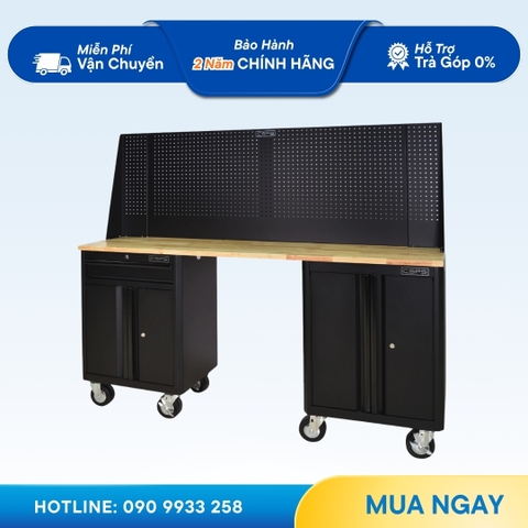 Tủ dụng cụ CSPS 183cm - 2 tủ màu đen/đỏ