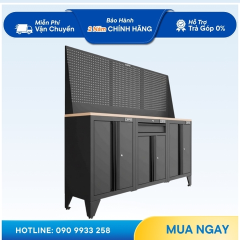 Tủ dụng cụ CSPS 183cm - 3 tủ đen/đỏ