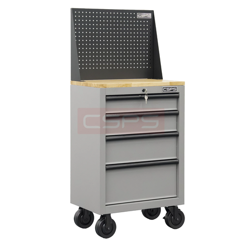 [Sale 25/9] Tủ Dụng Cụ CSPS 61cm 4 Hộc Kéo Đen Đỏ Xám