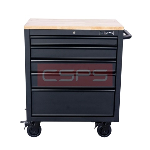 Tủ dụng cụ CSPS 76cm - 05 hộc kéo không nâng hạ màu đen/ xanh