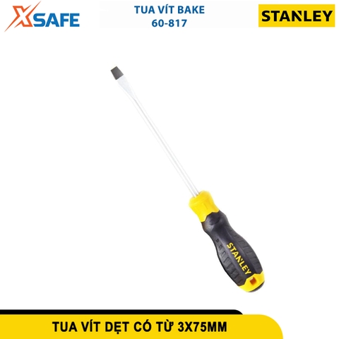 Tô vít dẹp 3x75mm, có từ STANLEY STMT60817-8