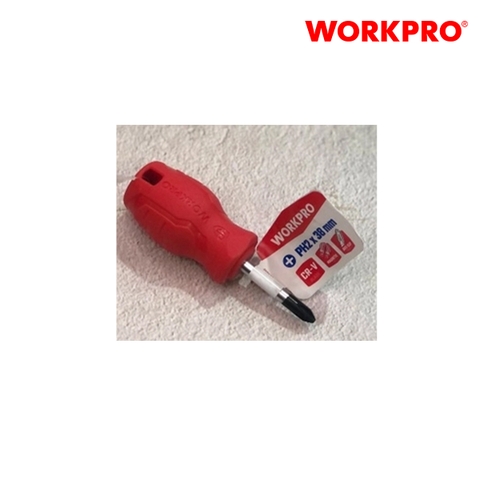Tua vít đầu hình hoa khế, kích thước PH2x38mm, thép hợp kim CR-V Workpro - WP221012