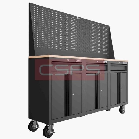 Tủ Dụng Cụ CSPS 183cm 3 Tủ Đen Đỏ Chính Hãng