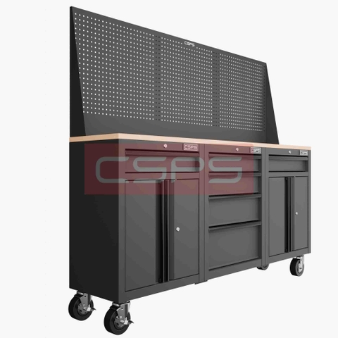 Tủ Dụng Cụ CSPS 183cm 3 Tủ Đen Đỏ Chính Hãng