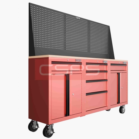 Tủ Dụng Cụ CSPS 183cm 3 Tủ Đen Đỏ Chính Hãng