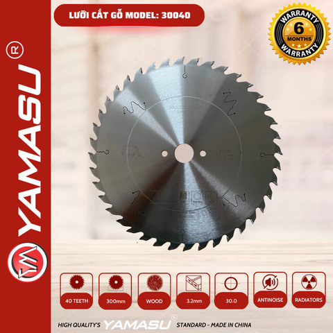 Lưỡi Cắt Gỗ 300mm 40 Răng Yamasu YA-30040